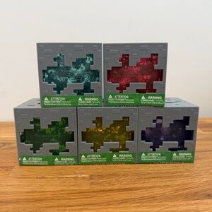 Set of 5 - Minecraft Jelly Cubes Squishy